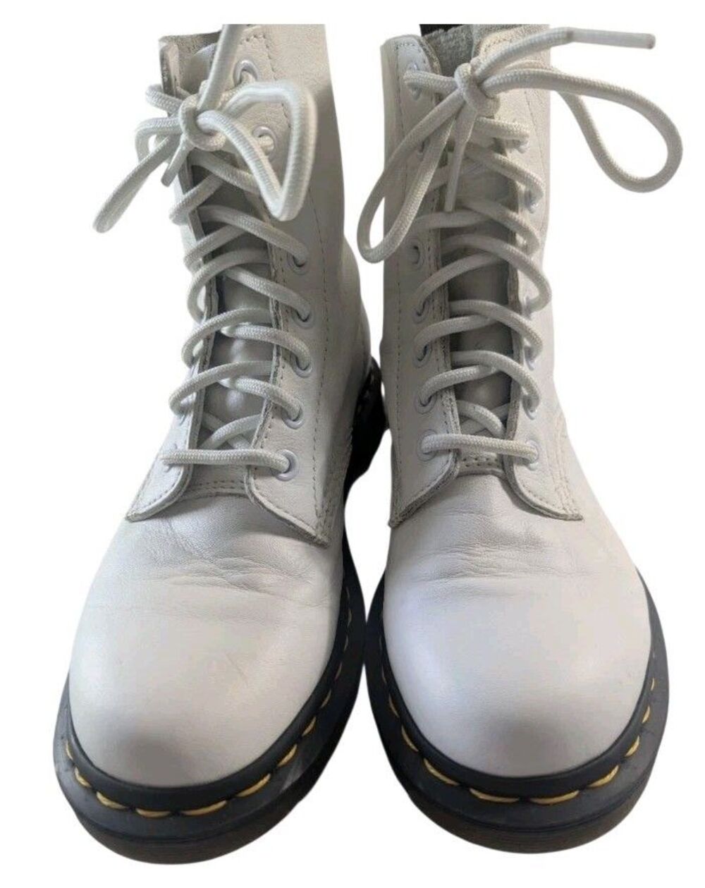 Dr Martens Womens 6 Boots White 1460 Pascal Leather 8 Eye AirWair
